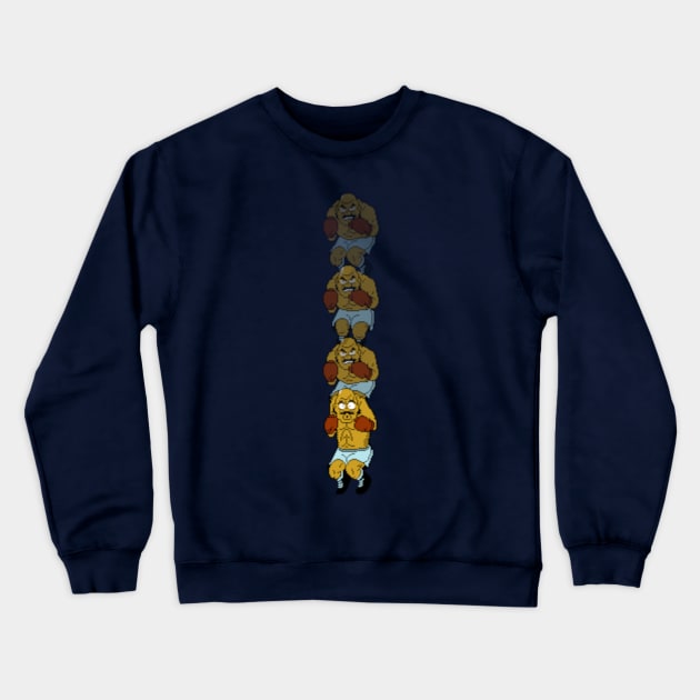 Bald Bull Punch Crewneck Sweatshirt by thepulserifle